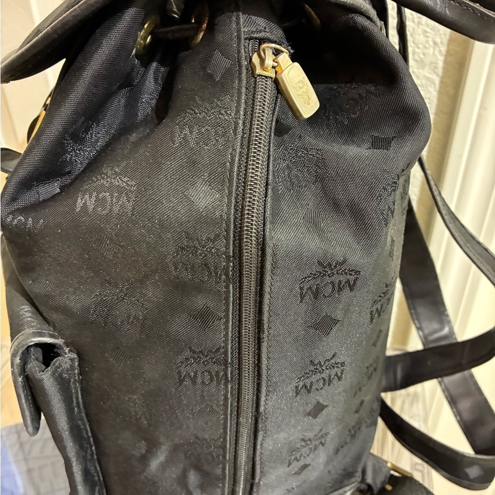 MCM Black Backpack Made in Germany - Picture 2 of 8